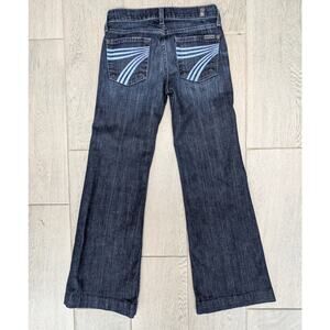 7 For All Mankind Dark Blue Boot Cut Jeans